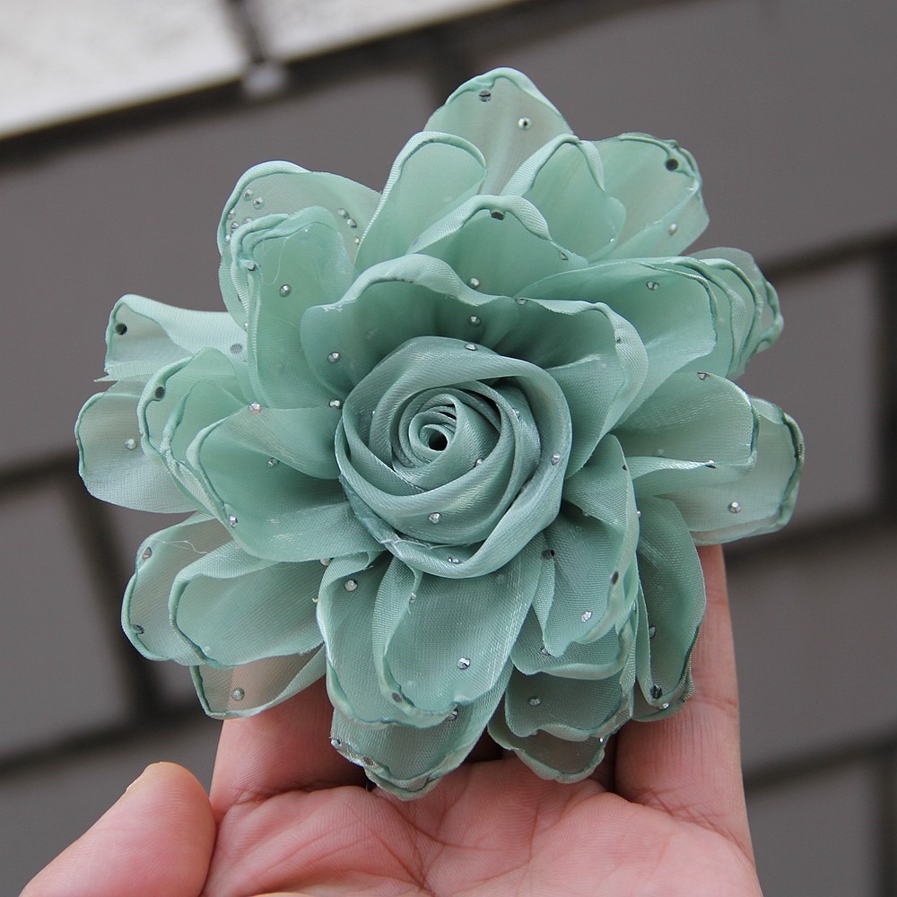 11cm Women’s Fabric Three-dimensional Artificial Flower for Brooch Suit Jacket