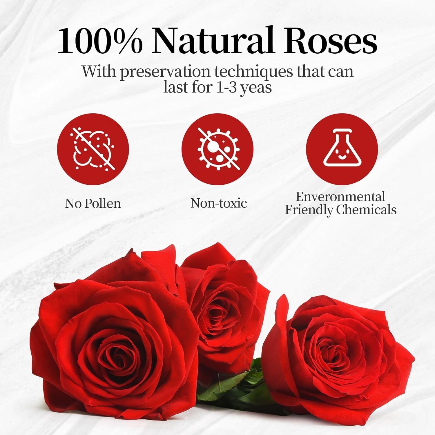 Flower, Forever Roses in A Box, Fresh Flowers, Birthday Gifts for Her, Women,…