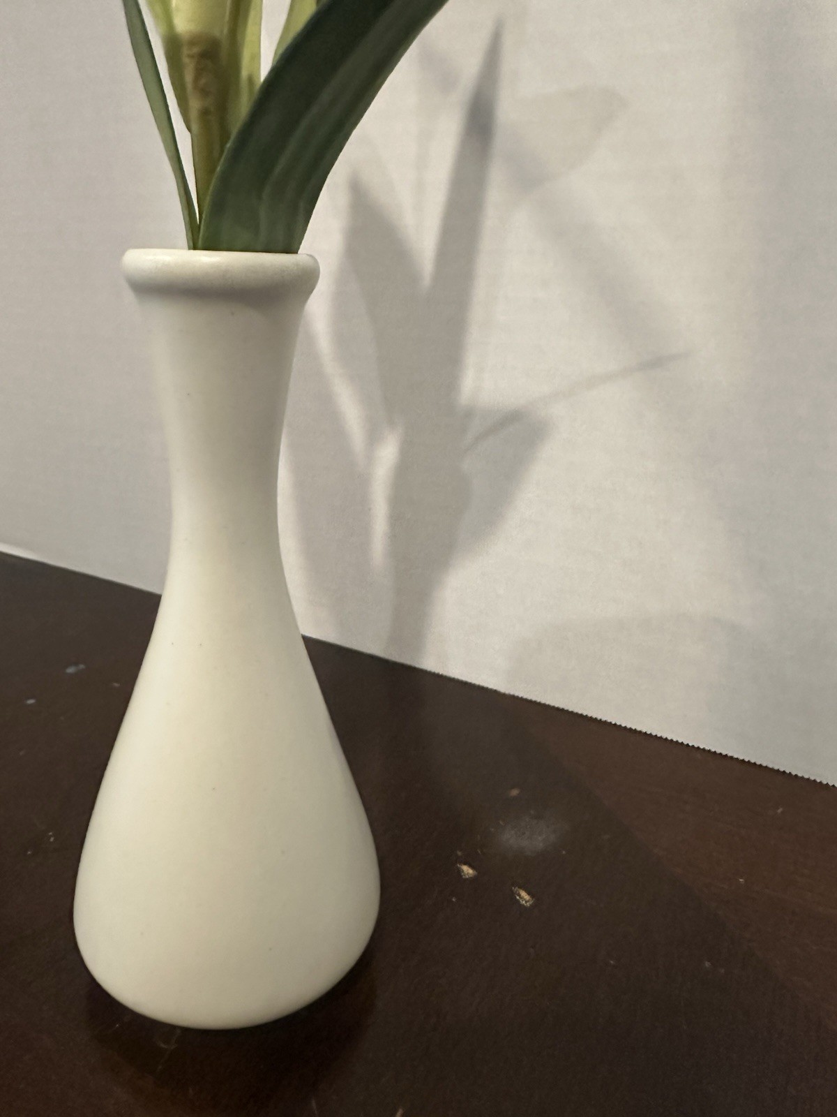 Artificial Calla Lily Arrangement, Ceramic Vase, White Green Pink