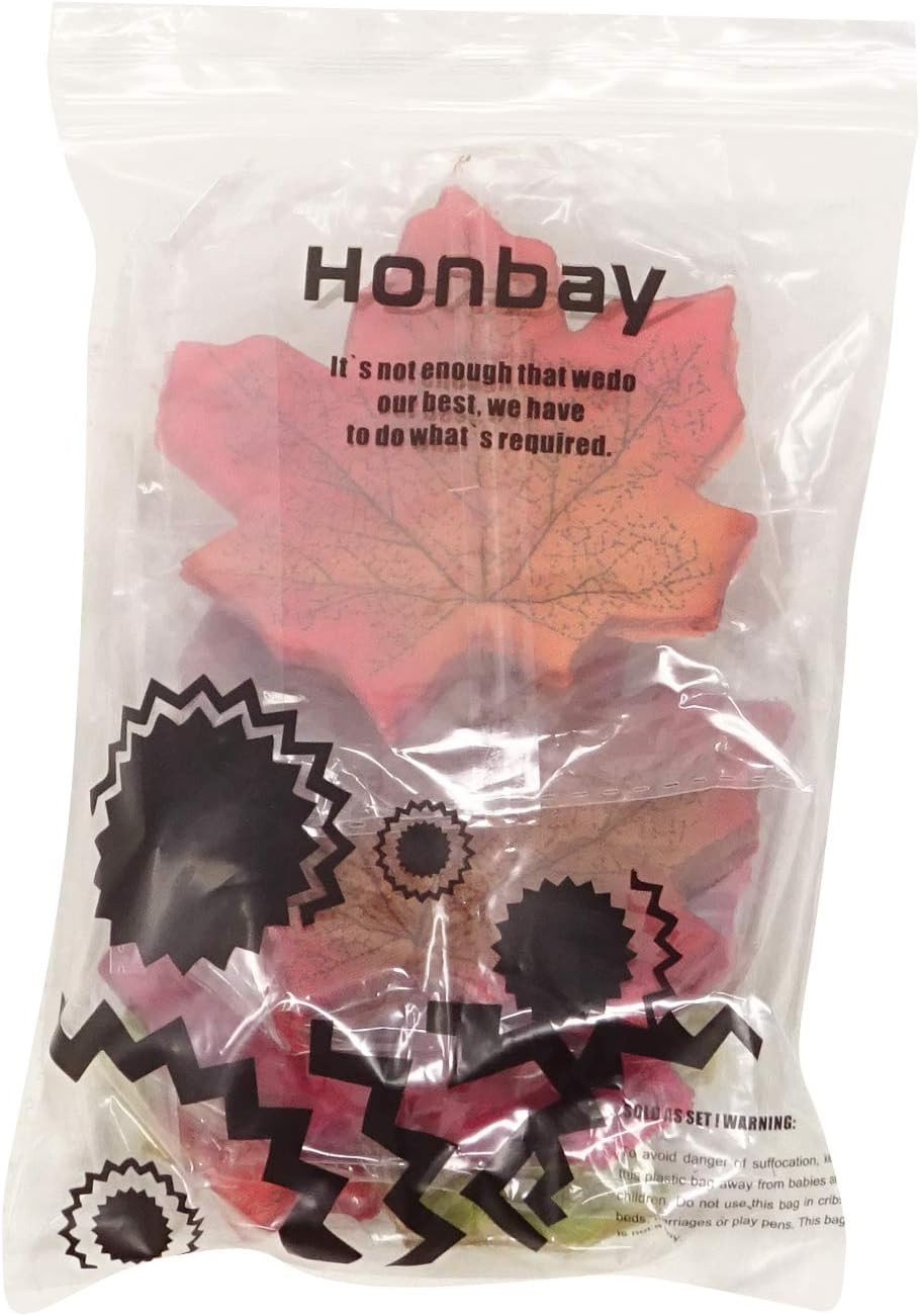 200PCS 8Cm/3.1Inch Assorted Color Artificial Maple Leaves Fall Leaves for Weddin