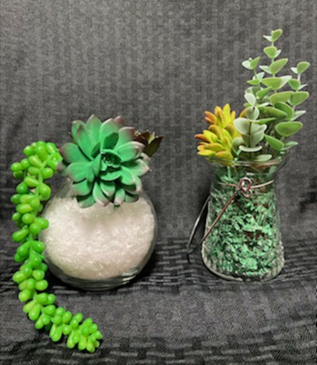 home decoration vase set With Artificial Plants