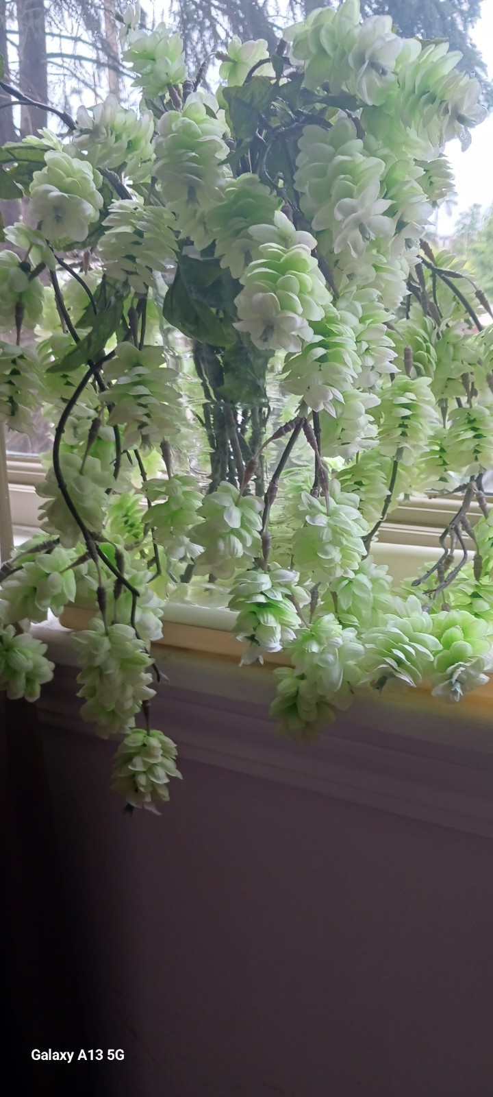 Artificial Hanging Hops Plant Cascading Flowers