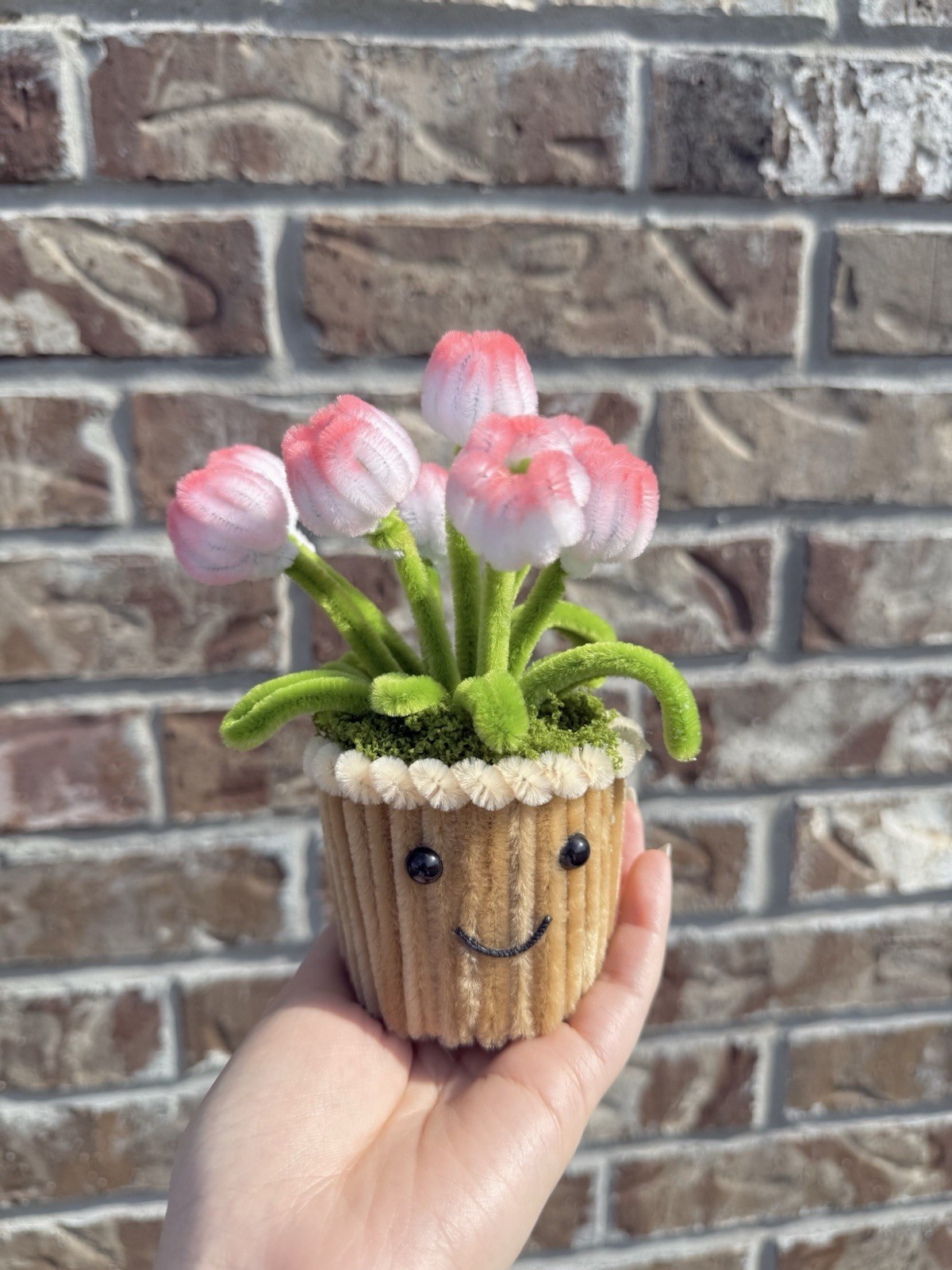Handmade Pipe Cleaner Mini Tulip Pot | Perfect Gift or Room Decor