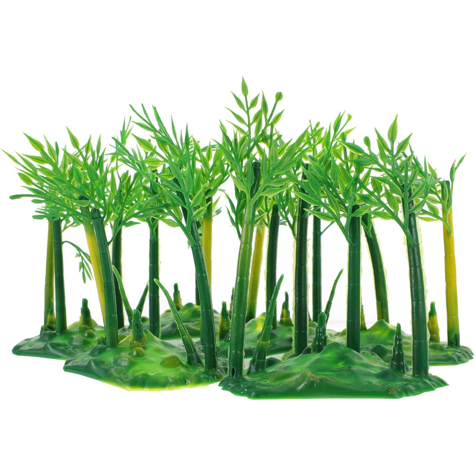 Realistic Bamboo Bonsai Tree Miniature 4.72X3.93X2.36In Artificial Small Bamb…