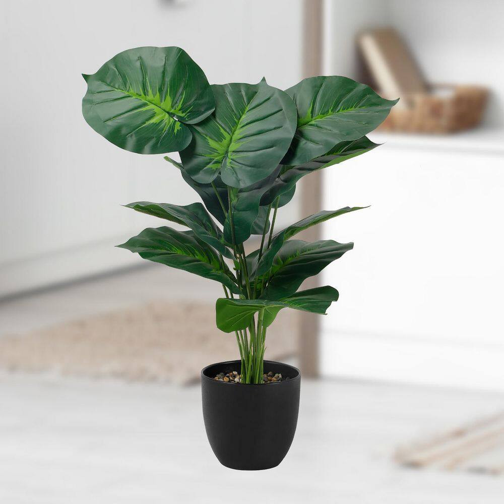 31 In. Green Artificial Tropical Palm Tree for Home Office Living Room Decor Ind