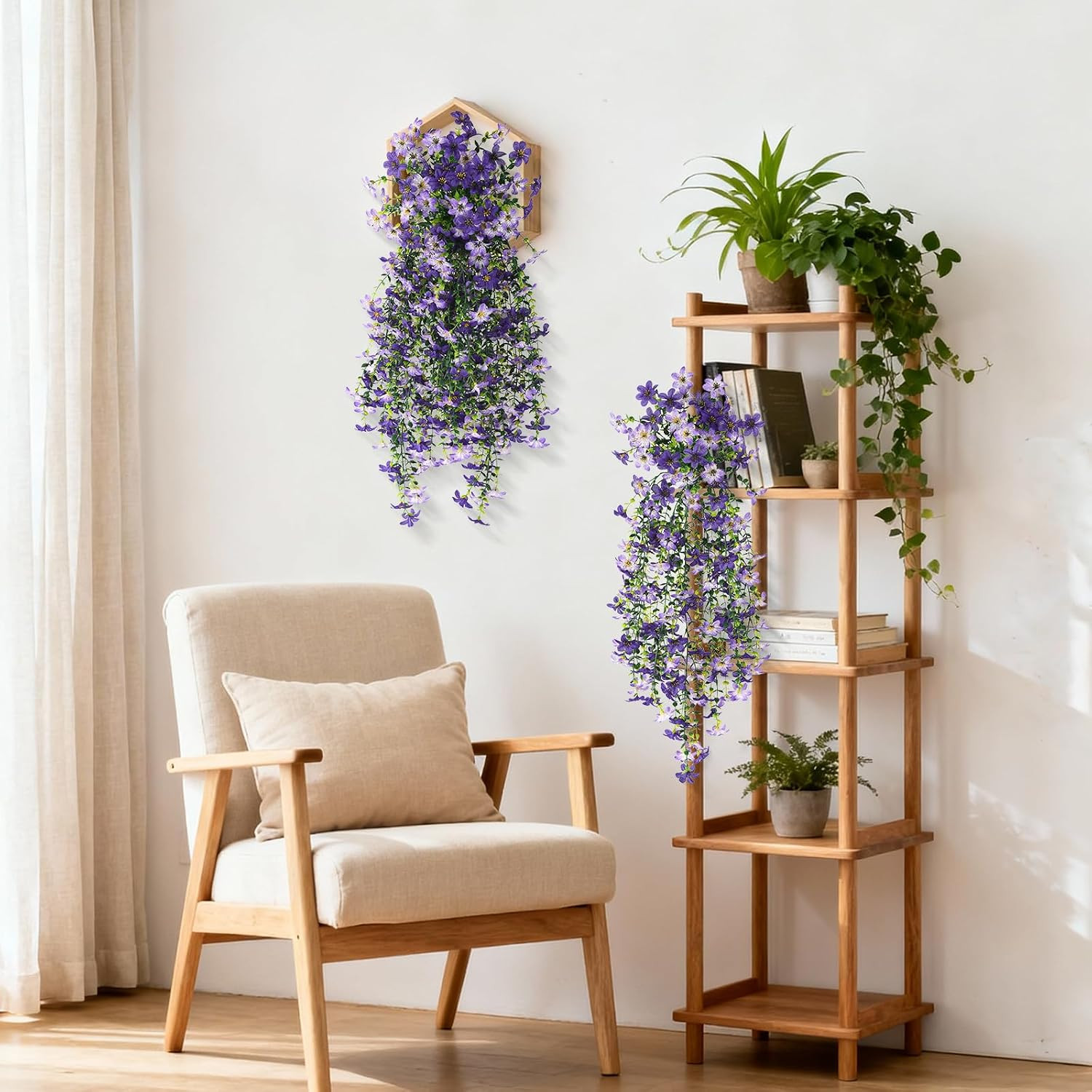 Artificial Fake Hanging Flowers Plants for Outdoor Spring Summer Decoration | 2