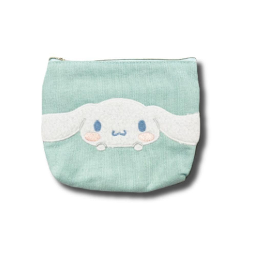 Multi-purpose pouch, 3D applique embroidery, Cinnamoroll, H17.5 x W12 x D4cm