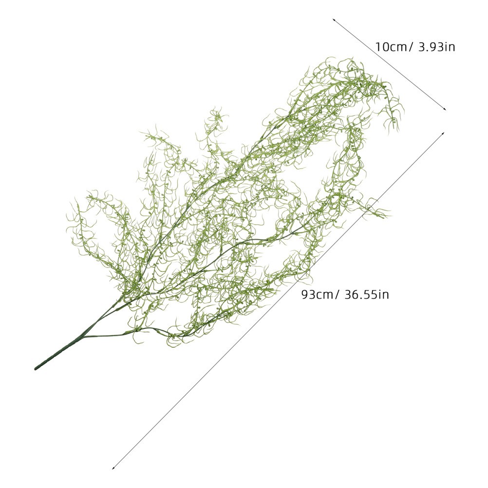 6Pcs Reusable Artificial Moss Vines Plastic Hanging Greenery for Indoor Outdoor