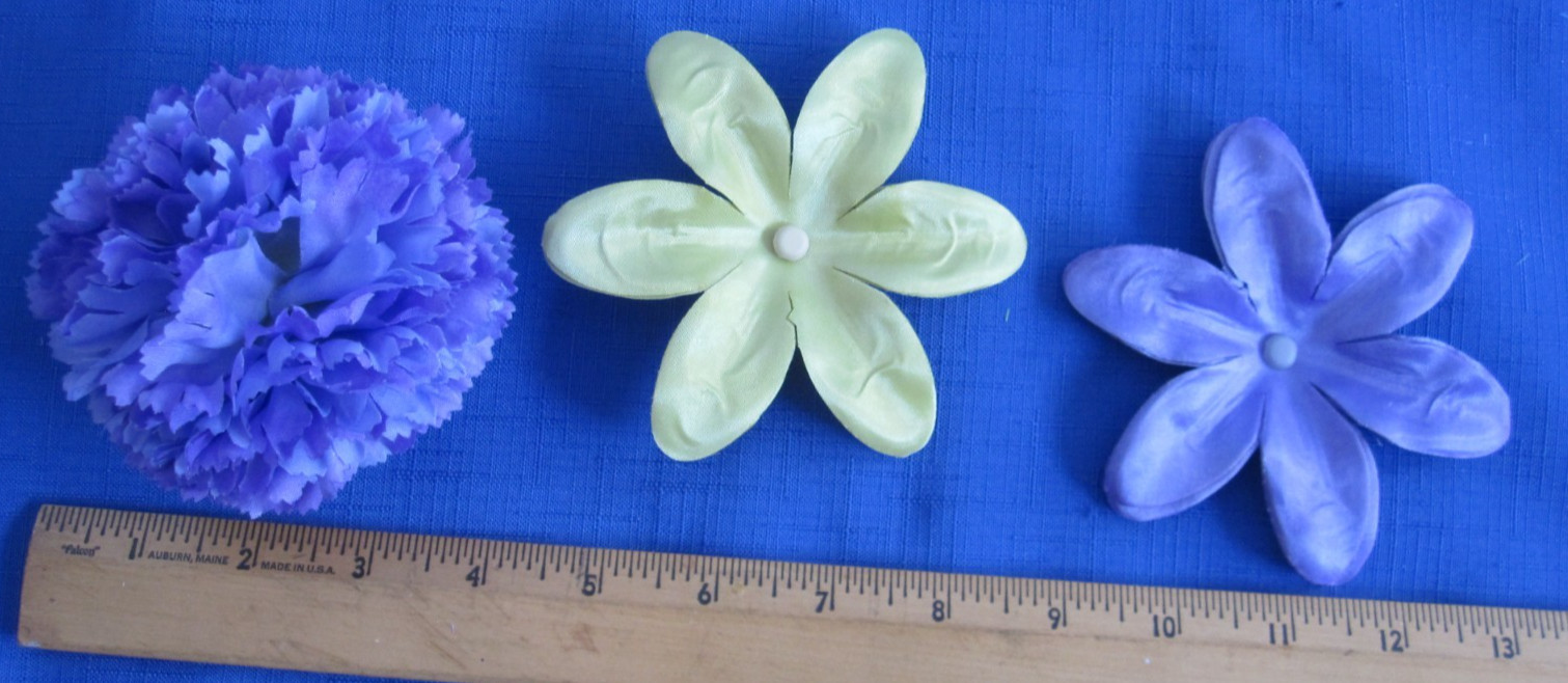 #3 Lot-12 Layers Used Silk Flower Petals 3.5-5″ Brads Multiple Colors Sizes