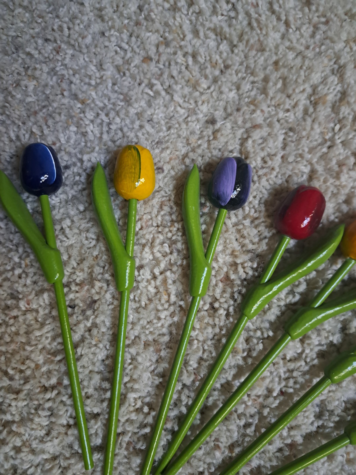 9 Wooden tulips flower Wood tulip Gift Mother Wedding Handmade Holland Easter