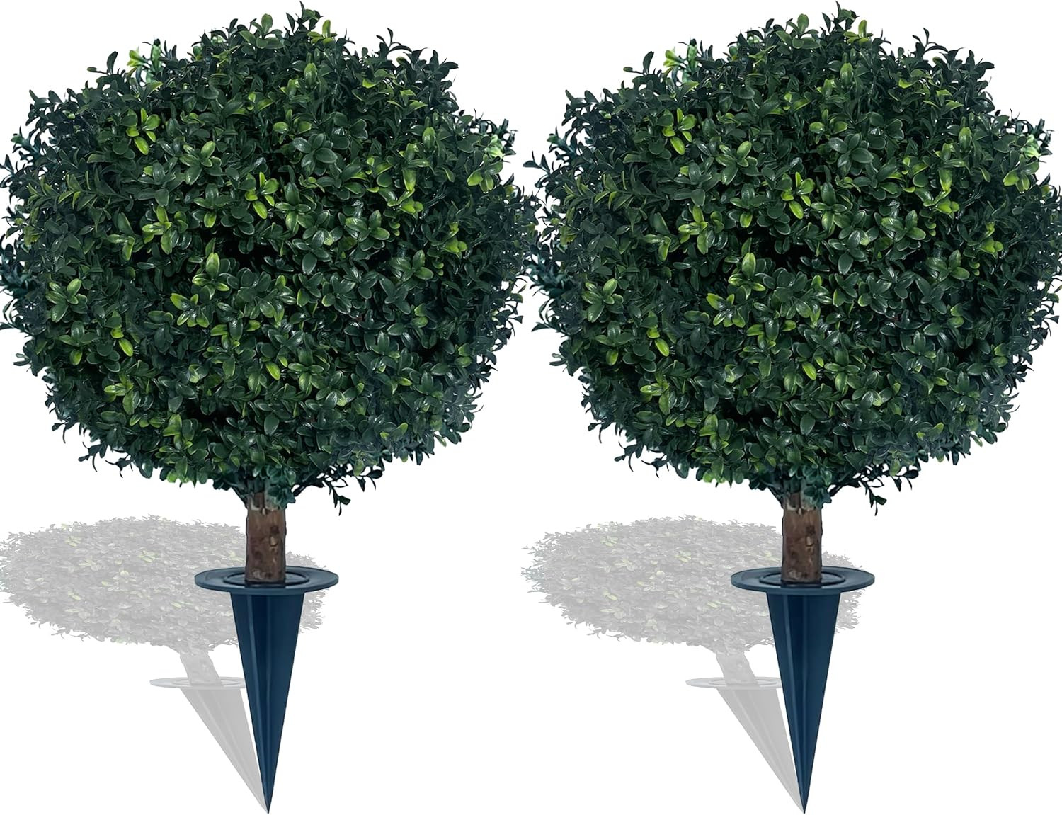 Artificial Boxwood Ball Bush 27″ Tree UV Resistance Rated with Spike. Easy to Pu