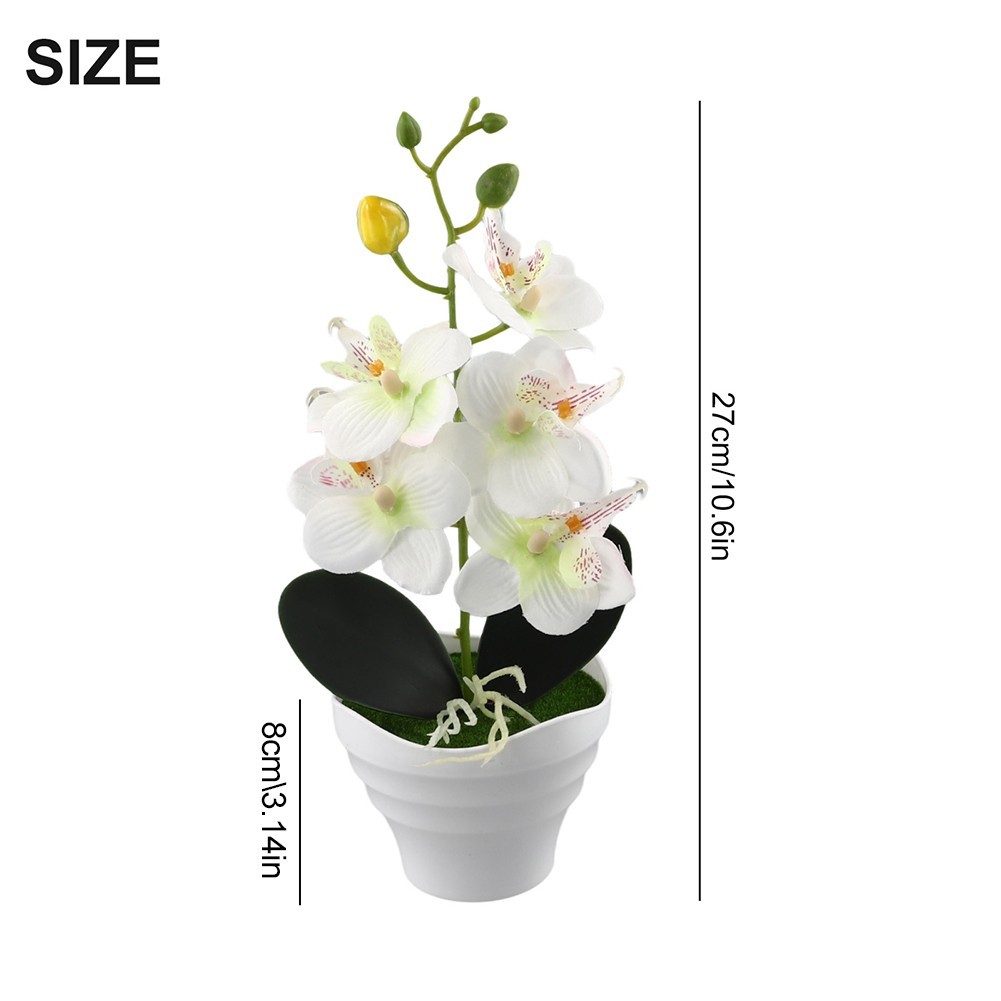 Silk Artificial Fake Orchid Flower Potted Plant Bonsai Party/Garden/Home Decor