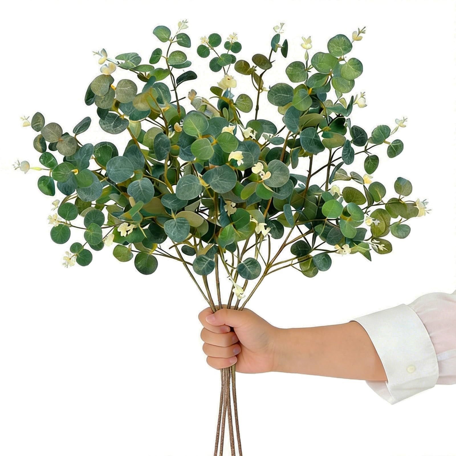 30″ 3-Pack DIY Faux Eucalyptus Branches Greenery Stems