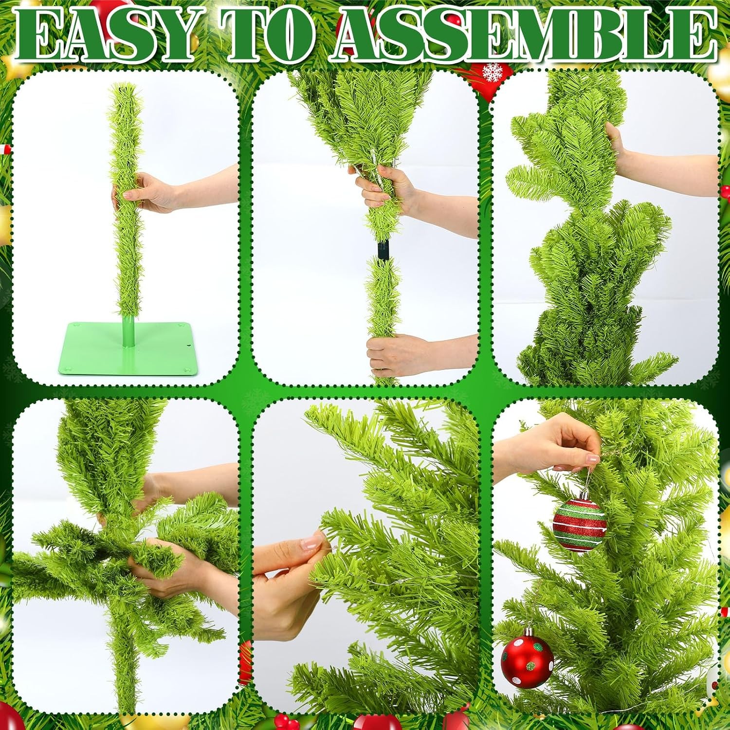 5ft Prelit Bendable Christmas Tree Lime Green 50 Lights