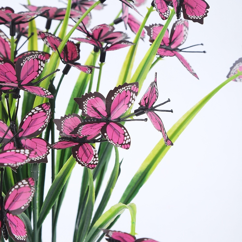 Realistic Plastic Butterfly Flower 32 cm for Garden For Home Office Decor Use