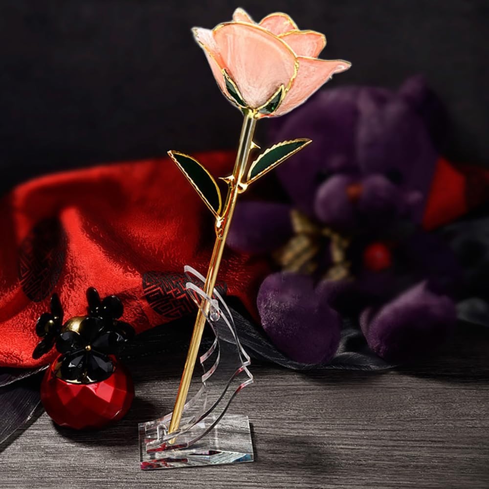 24K Gold Dipped Real Rose – Unique Eternal Gift for Her – Perfect for Valentine’