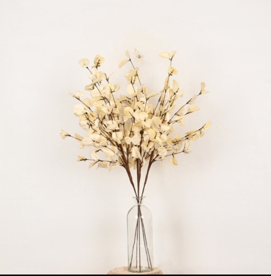 One Primrue 26″ Cream Faux Eucalyptus Stem – Boho Home Decor!