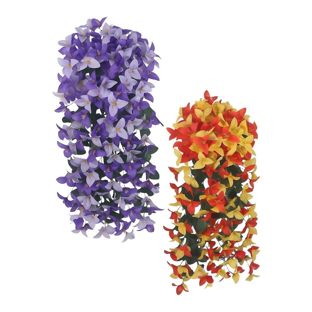 Silk Bougainvillea Vine Garland – Vivid Gradient Colors for Indoor Outdoor Use
