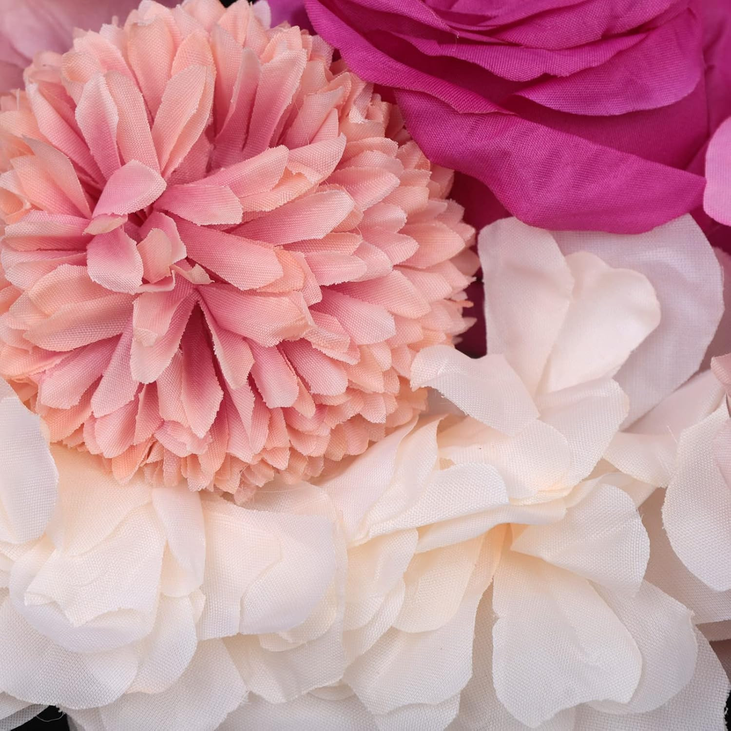 6Pcs Realistic Flower Wall Background Artificial Flowers Wall Backdrop Panel 3D