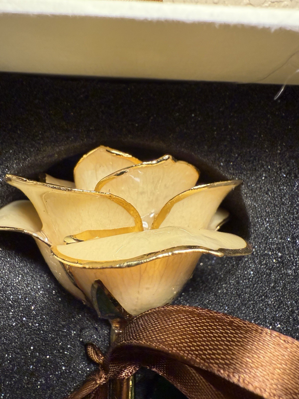 Endless Devotion Real Rose Dipped In 24kt Yellow Gold