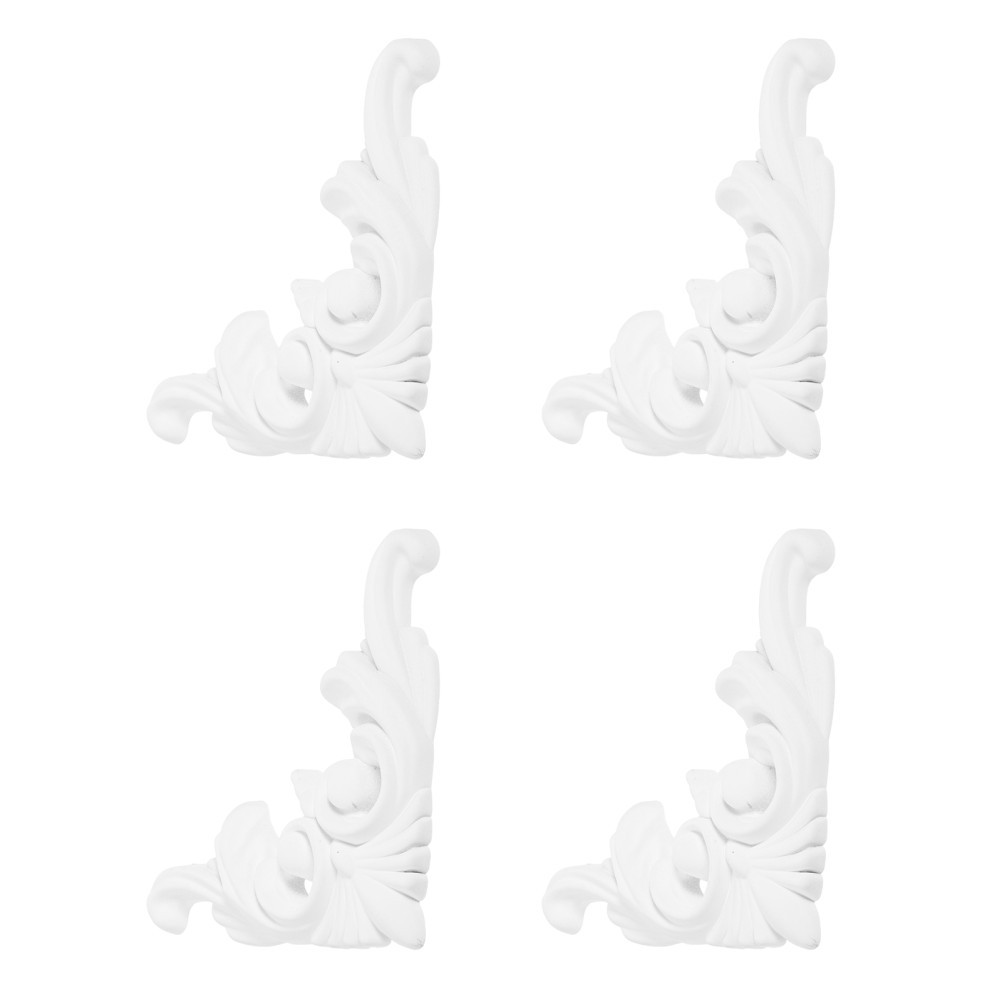 4pcs Vintage Ceiling Molding Corners, Decorative Ceiling Corners Panels for