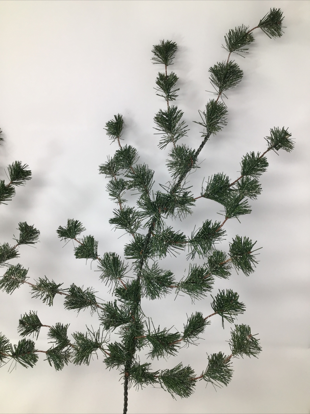 Pine Floral Pick Flocked 25” Arrangement Basket Vase Filler 2 Picks Artificial