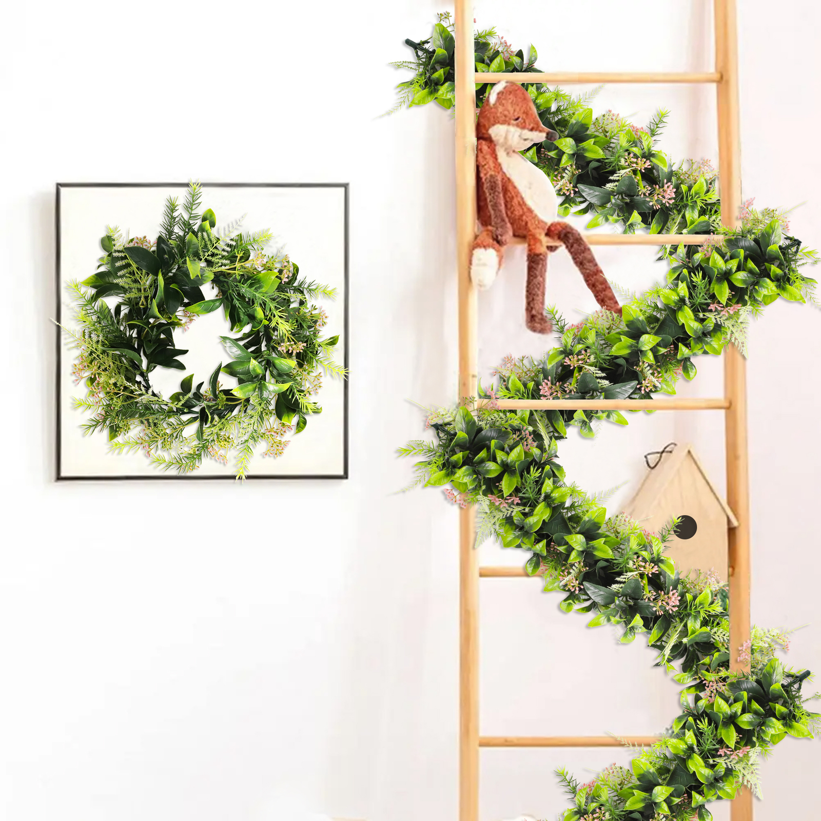 Fake Artificial Hanging Garland Wreath Greenery Leaf Vines Wedding Plant Decor
