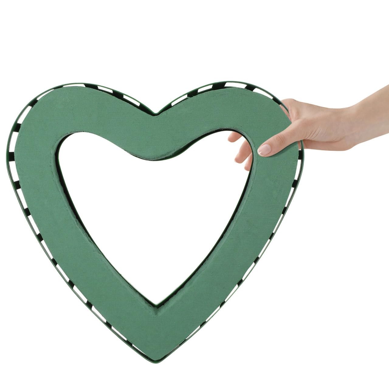 Floral Foam Block Heart Shaped Cage Suction Cup Fresh Artificial Flower Decor