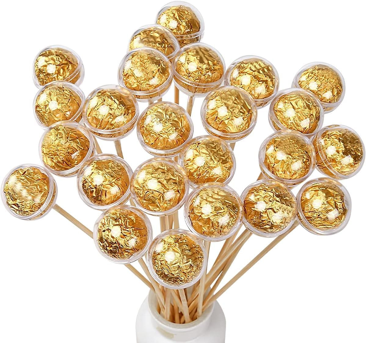 Acrylic Chocolate Holders for Bouquets – 25-Pack Clear Display Balls