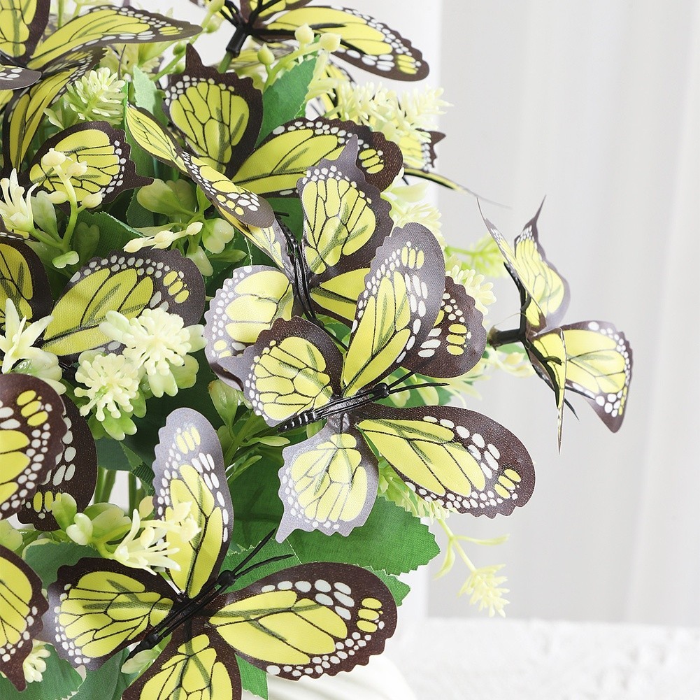 Lightweight Artificial Butterfly Orchid Bouquet for Wedding Centerpiece