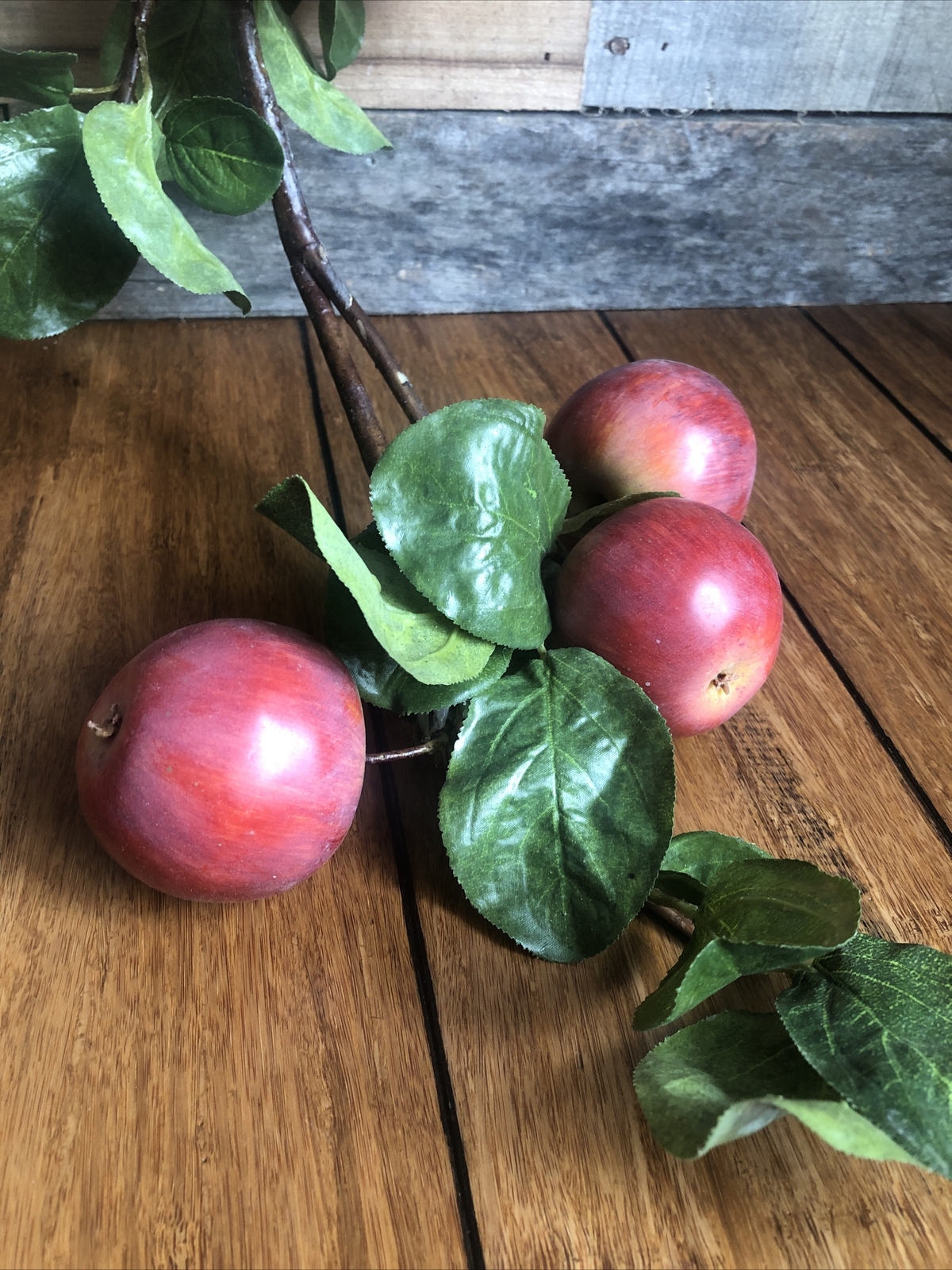 Apple Branch 1Pc Artificial Fruit Decoration Flowers Leaves Garden Home Deco DIY
