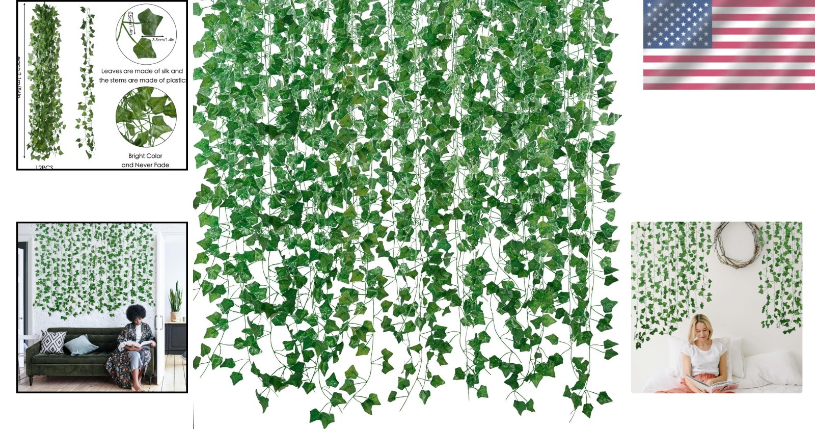Weather-Resistant 84ft Hanging Ivy Vines – Perfect for Indoor and Outdoor Use
