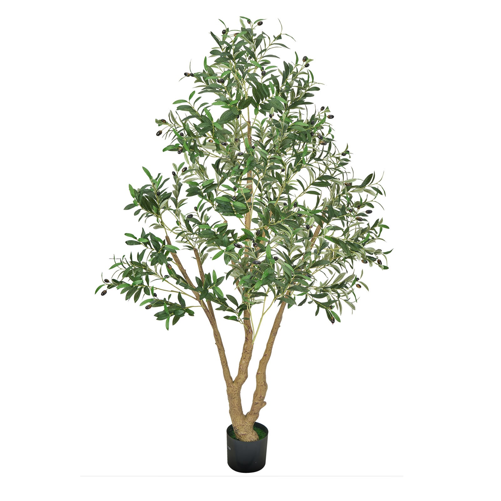 Uimoso Artificial Olive Tree 6ft Tall Faux Silk Plant Potted Indoor Home Decor