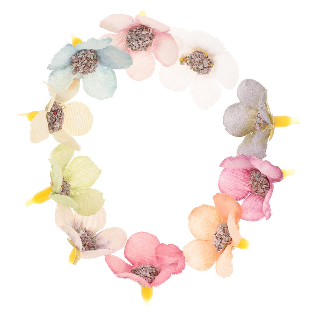 100 Pcs Mini Colored Daisy Fake Flower Flowers Heads For Crafts Baby Artificial