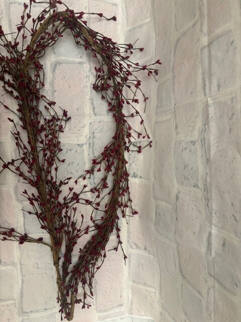 Pip Berry Garland Burgundy 4′ FULL BEAUTIFUL BERRIES