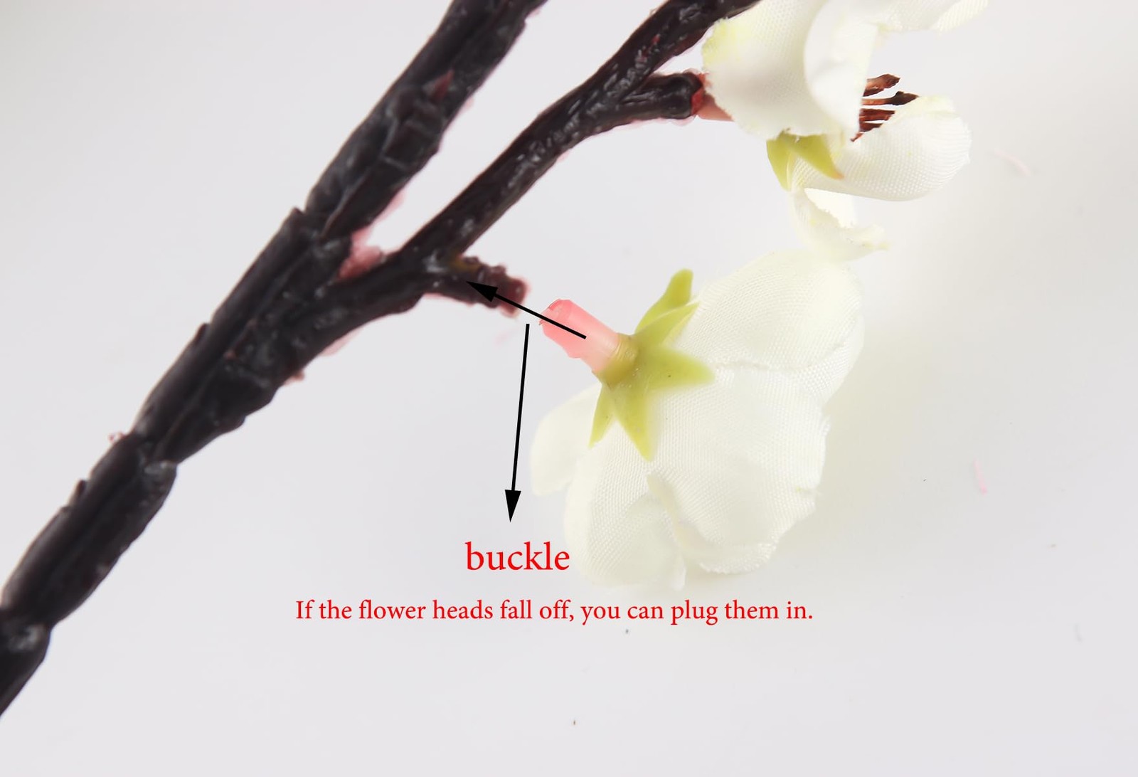 5 Pcs Artificial Plum Blossom Fake Wintersweet Long Stem Plastic Flowers Home…