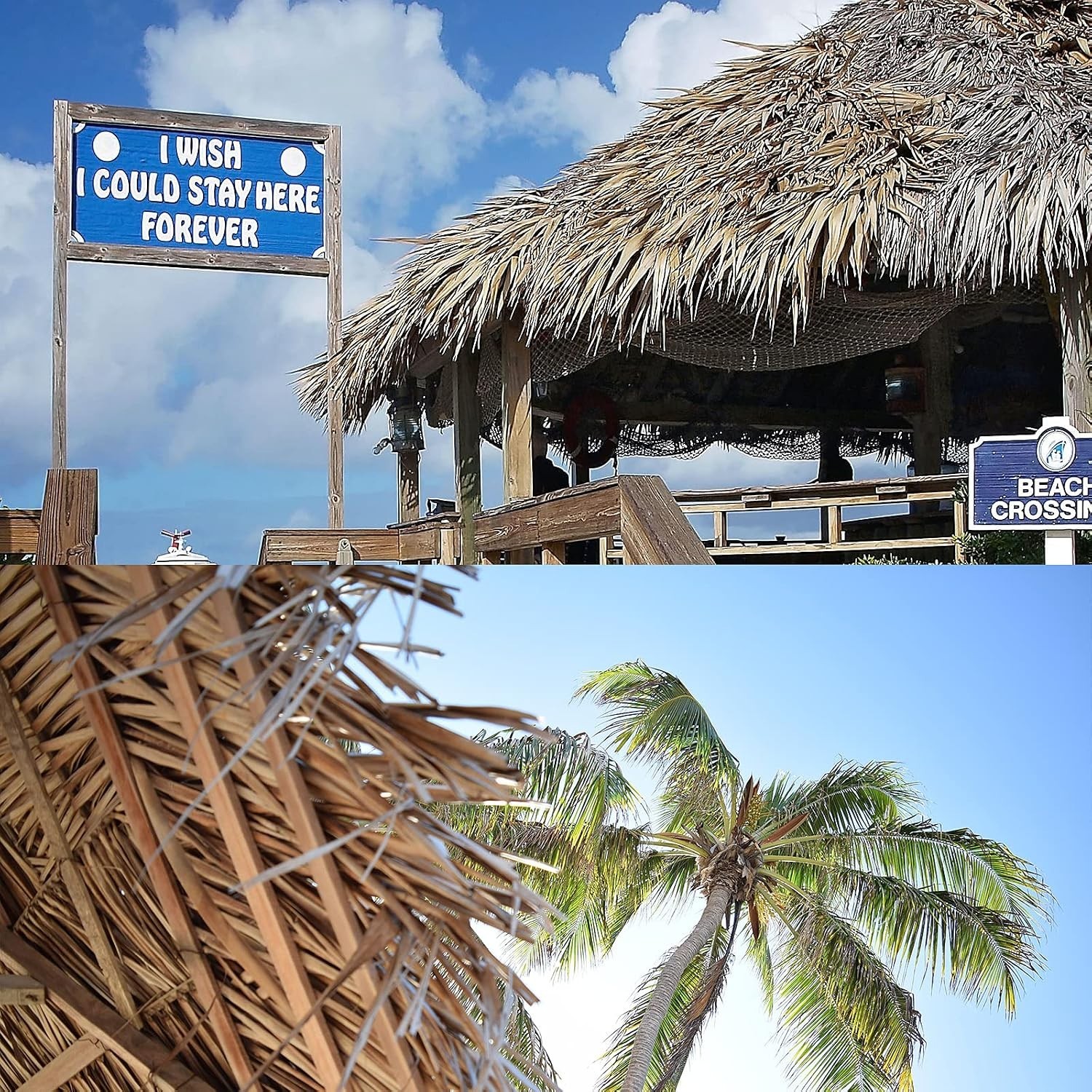 Versatile Waterproof Artificial Palm Thatch – 78.8″ Mexican Style for Garden