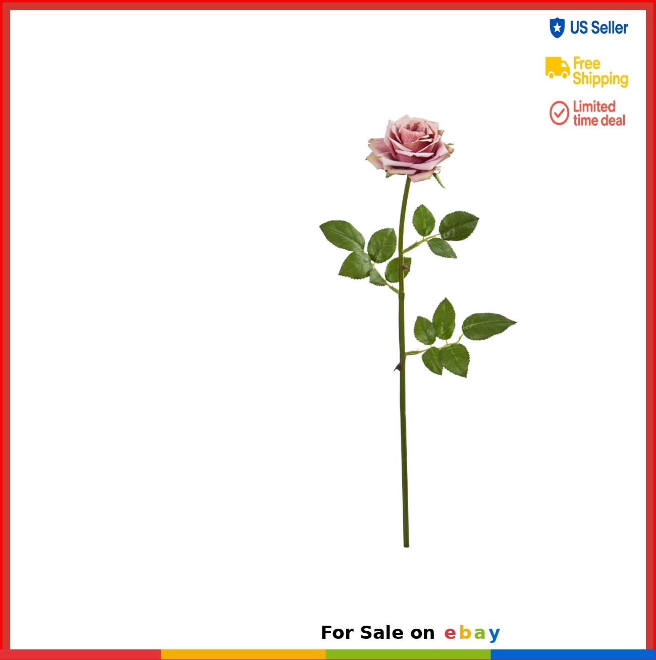Artificial Rose Spray Flowers Set of 12 Mauve 19 Inch Home Decor Centerpiece