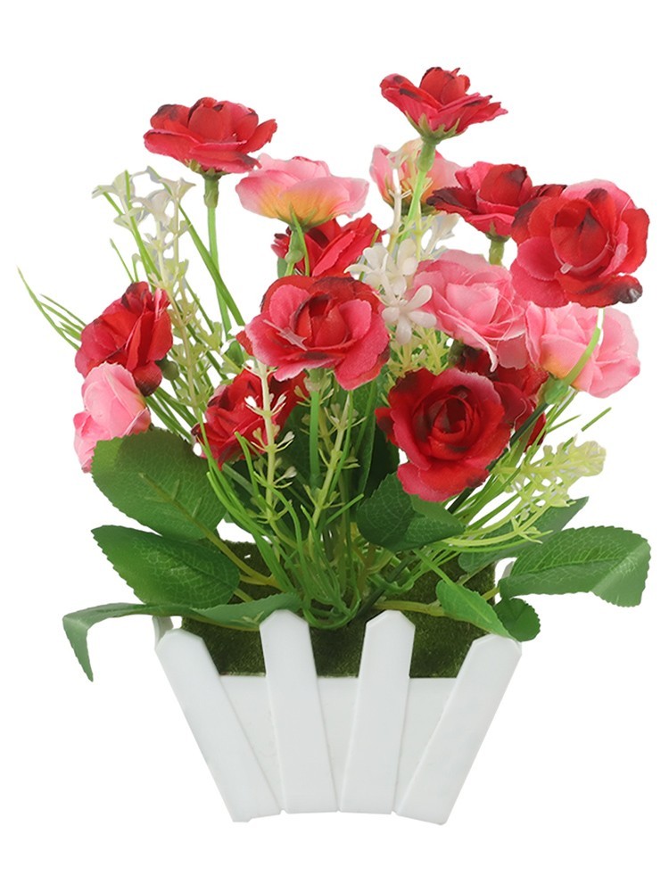 Realistic Looking Artificial Flowers in Pot for Indoor and Outdoor Use