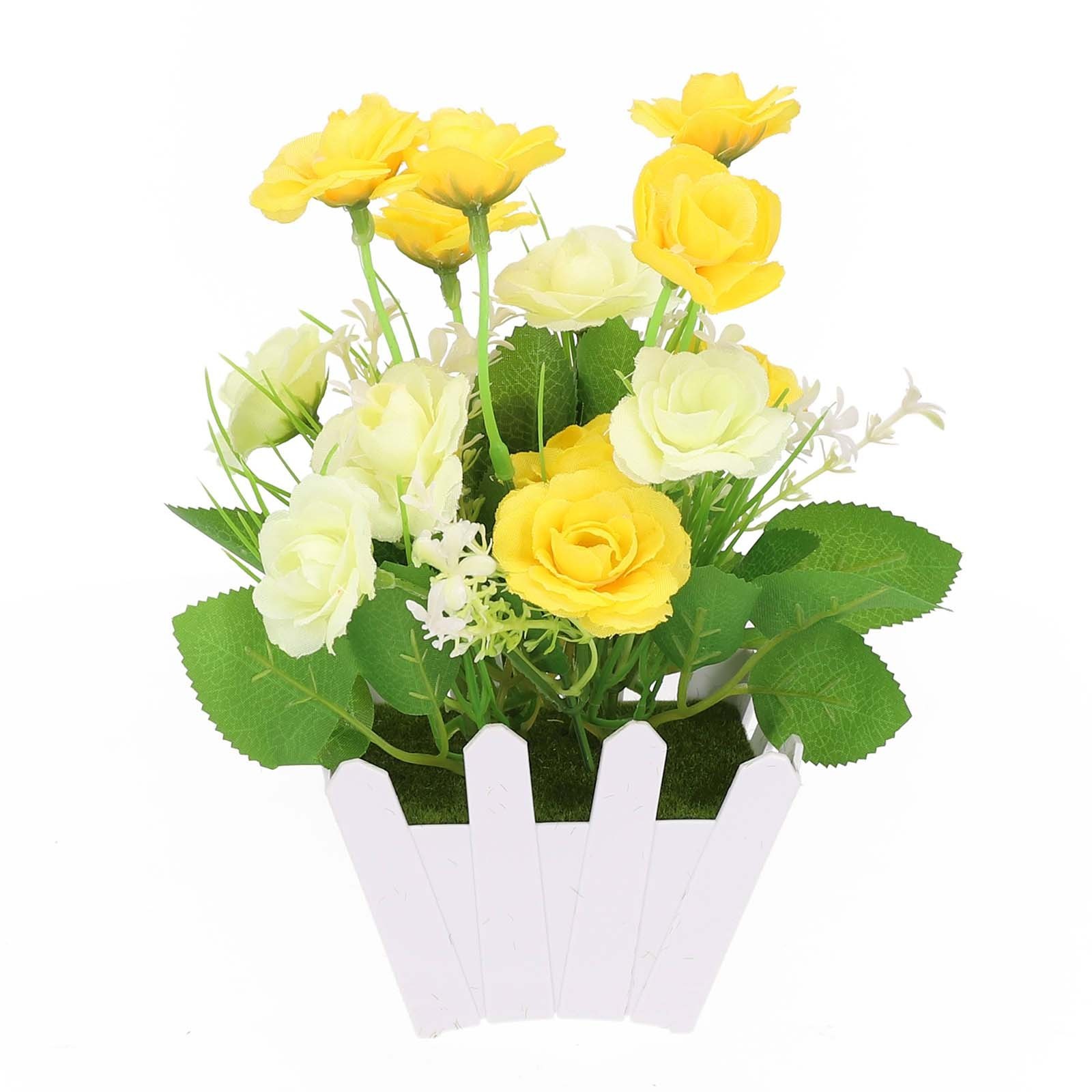 Realistic Looking Artificial Flowers in Pot for Indoor and Outdoor Use