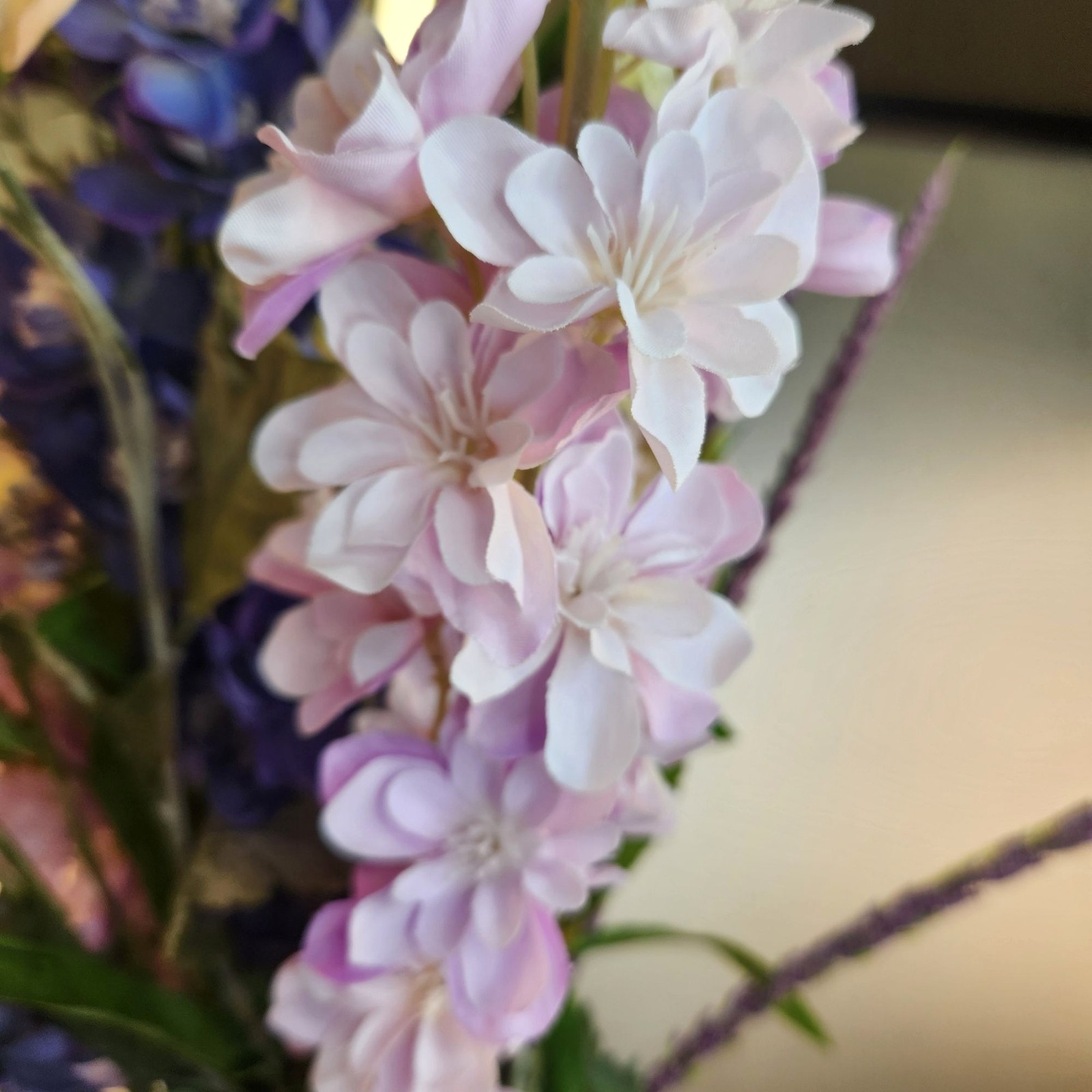 Artificial Purple & Lavender Flower Bouquet Hand-Tied Arrangement Stunning Displ