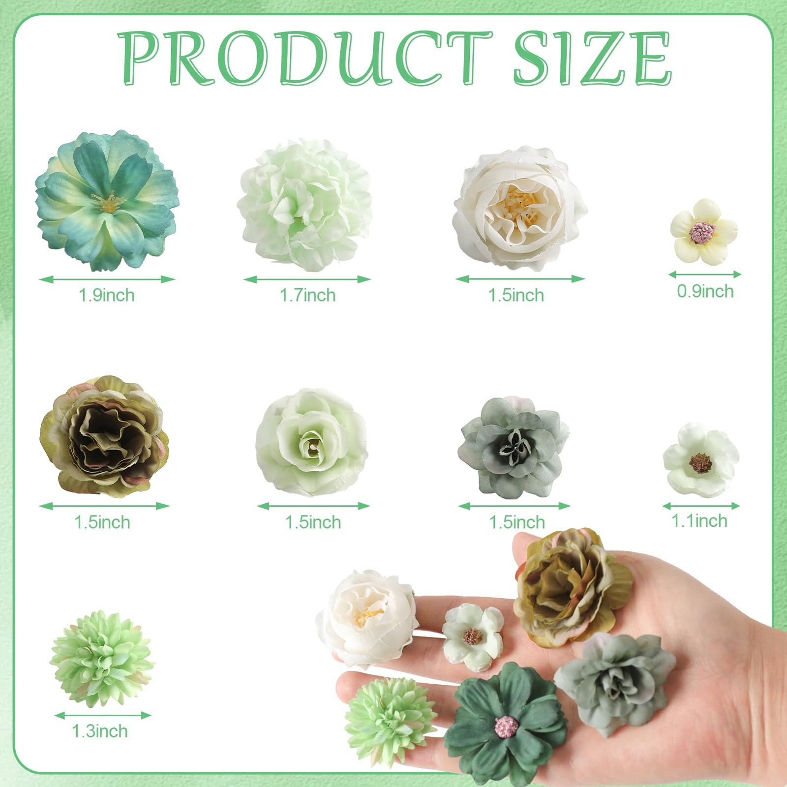 125 PCS Silk Faux Flower Heads Mini Artificial Daisy Rose Multicolor Craft