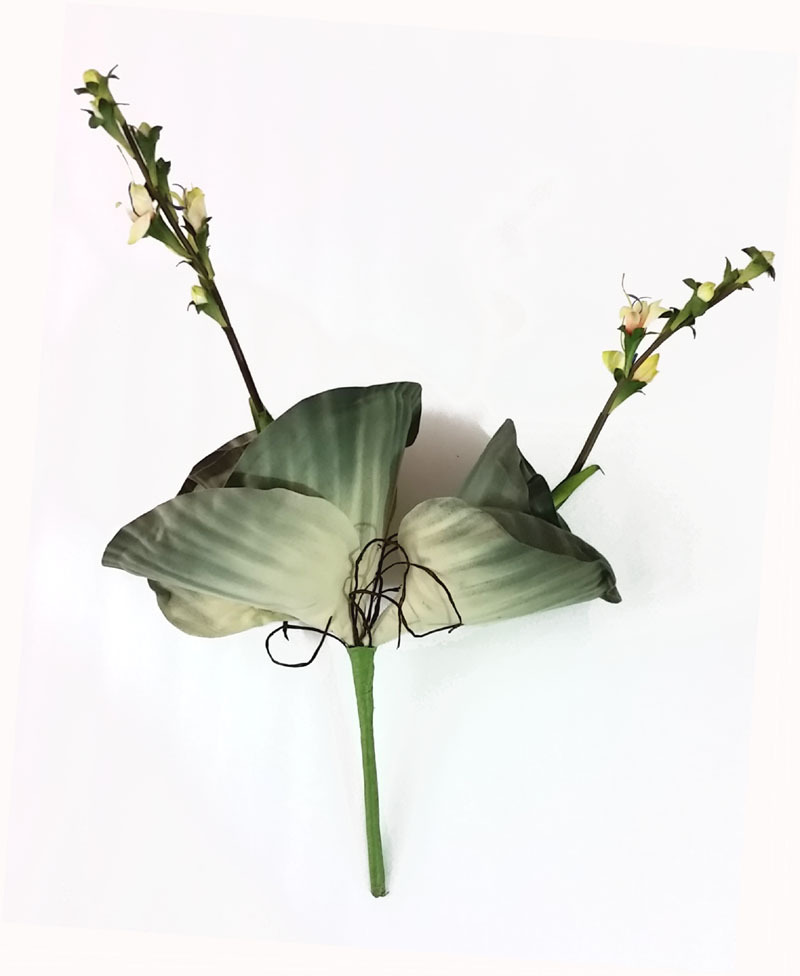 18″ Psesilk Artificial Aloe Cabbage Flower Heads