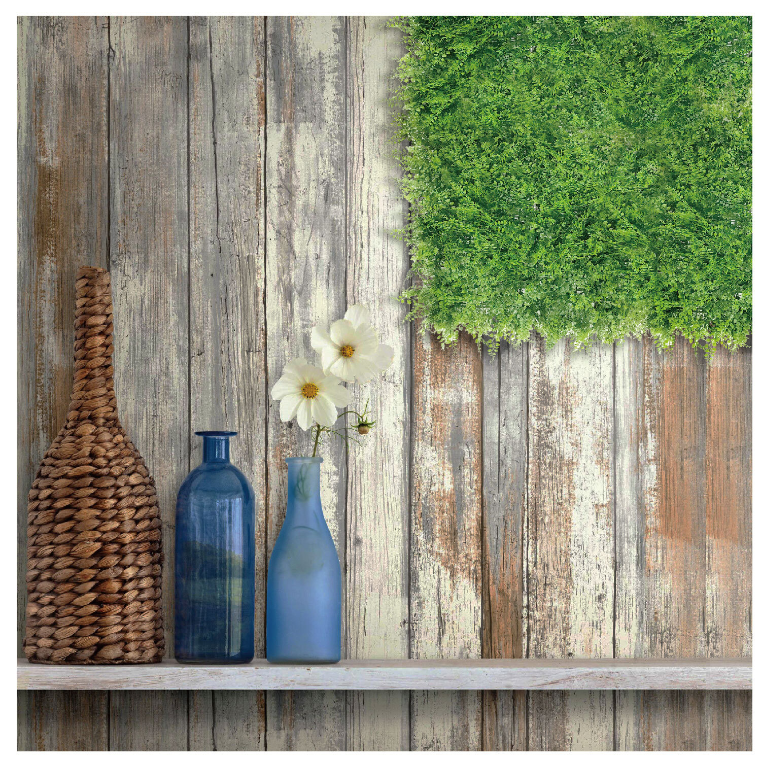 20×20″ Artificial Faux Fern Leaf Mat Wall Hedge Decor Privacy Fence Panel Grass