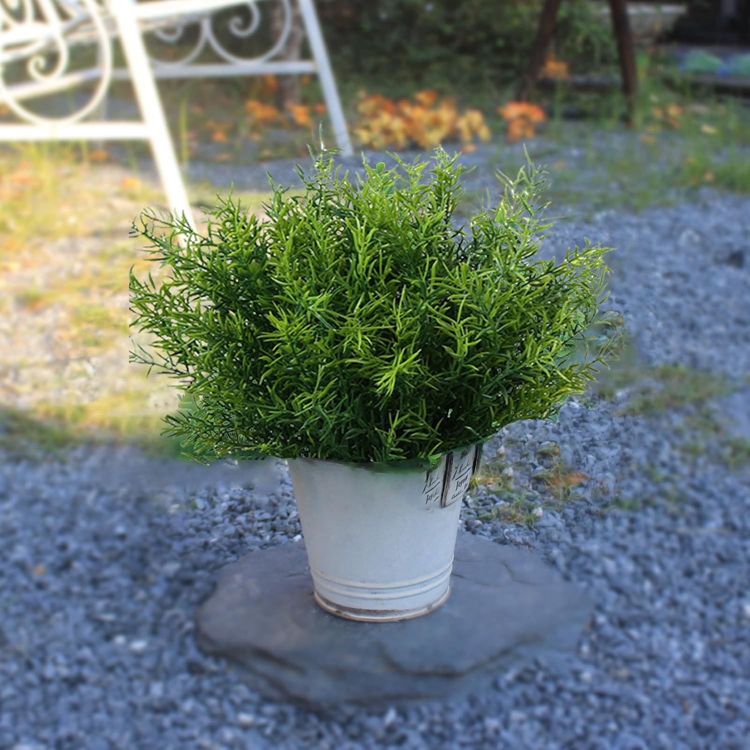 Outdoor Faux Plants Greenery Artificial Flowers Fake Boxwood Shrubs UV Resist…