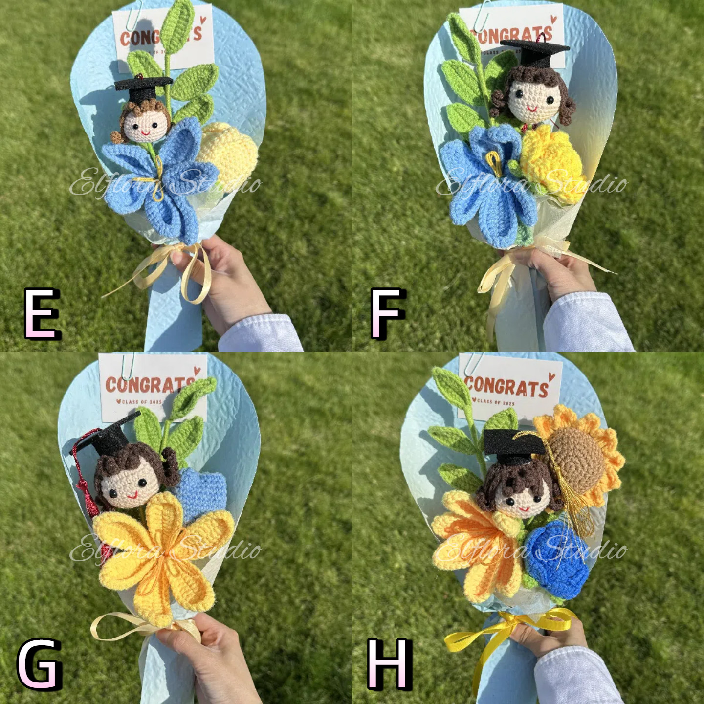 Graduation Bouquet with Custom Doll, Handmade Graduation gift, Gift to Daughter