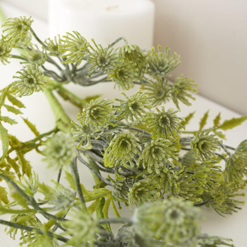 Set of 2 Green Artificial Queen Anne’s Lace 25″ Sprays