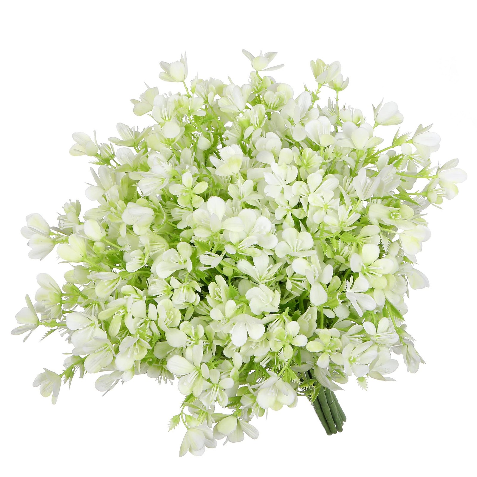 White Plastic Flowers Artificial Bouquets Faux Wildflowers Real-Touch Plants …