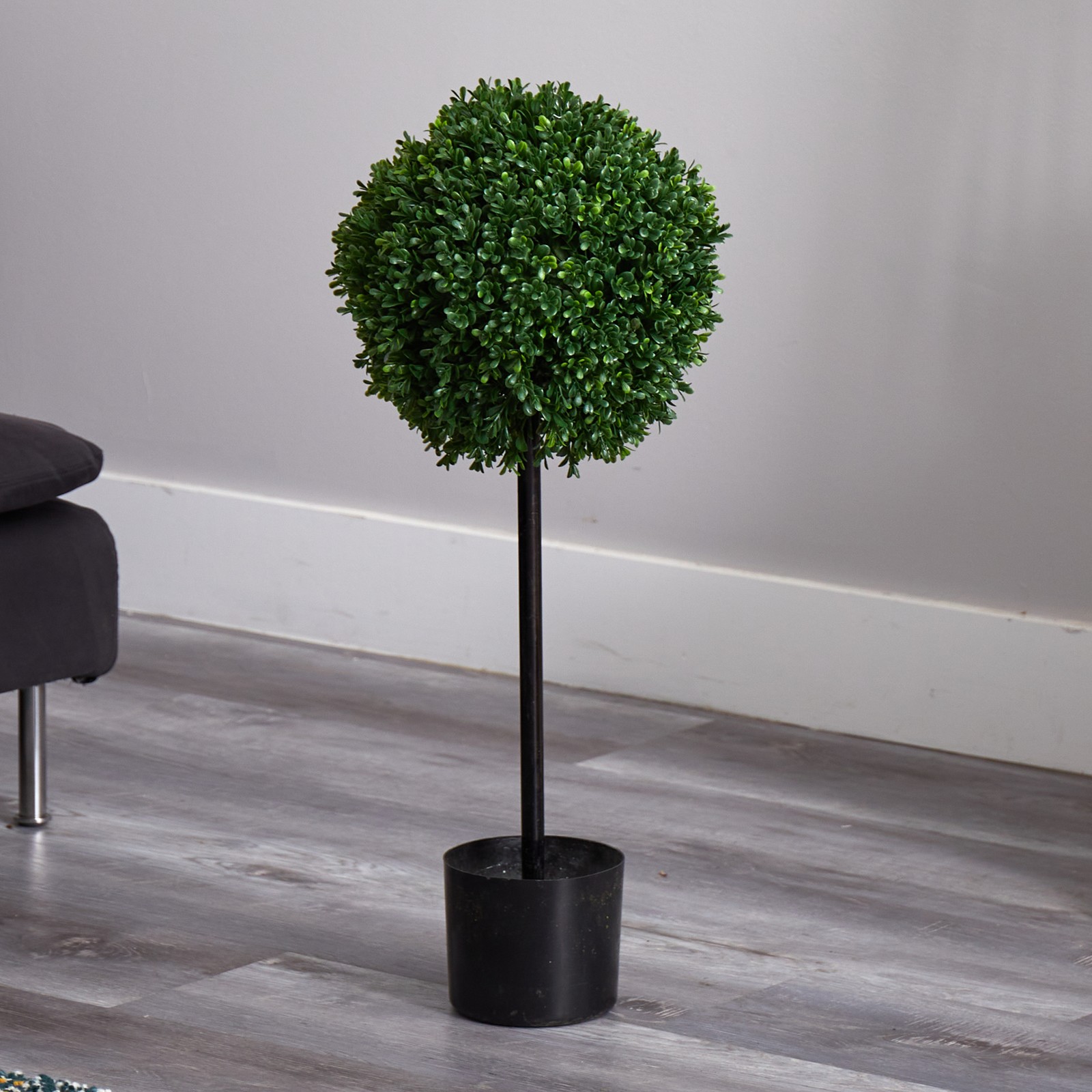 Nearly Natural 2.5ft Boxwood Ball Topiary Tree UV Resistant (Indoor/Outdoor)