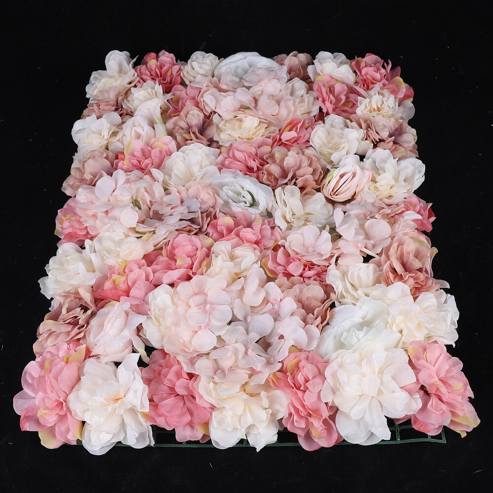6pcs Artificial Flower Wall Panels Wall Mount 60*40 cm for Party Home Decor